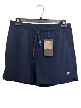 Fabletics Mens Navy Blue Athletic Shorts L Nylon Polyester Blend